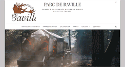 Desktop Screenshot of parcdebaville.fr