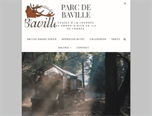 Tablet Screenshot of parcdebaville.fr